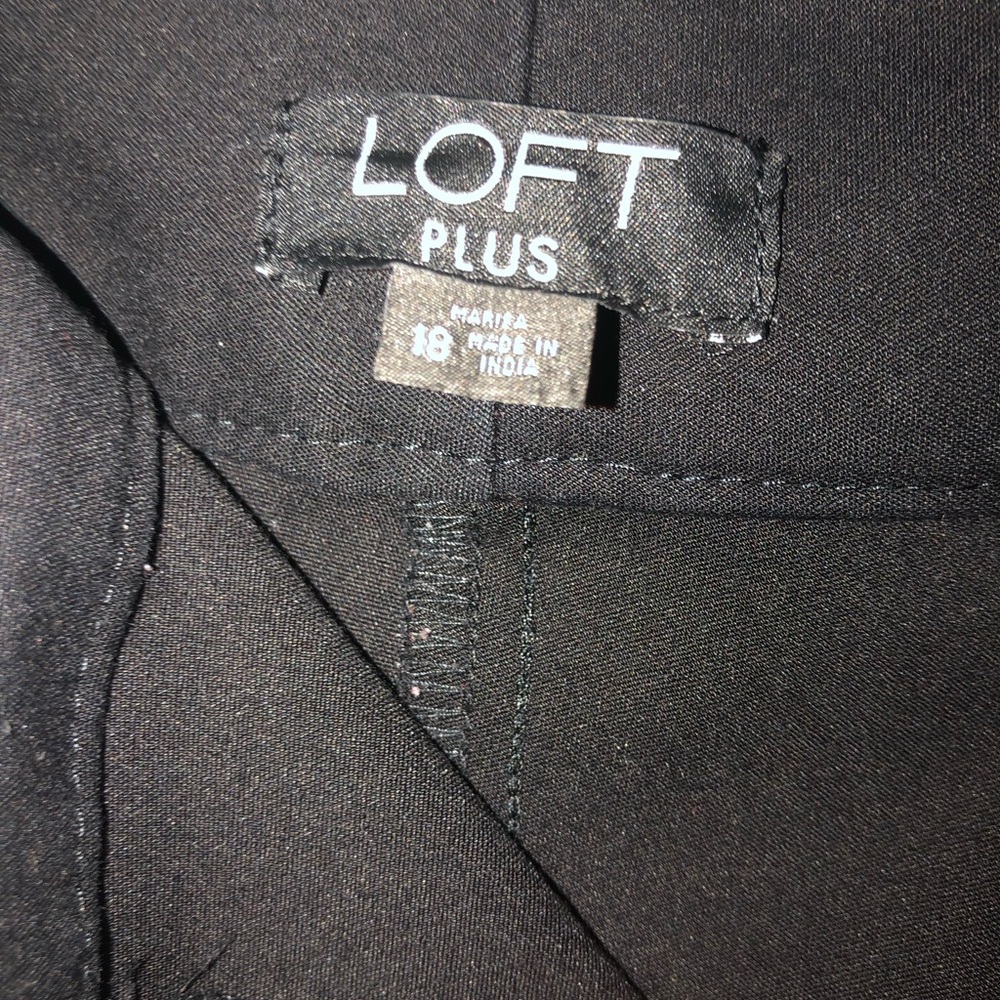 Loft Skinny Ankle Slack - 18 Plus - Black